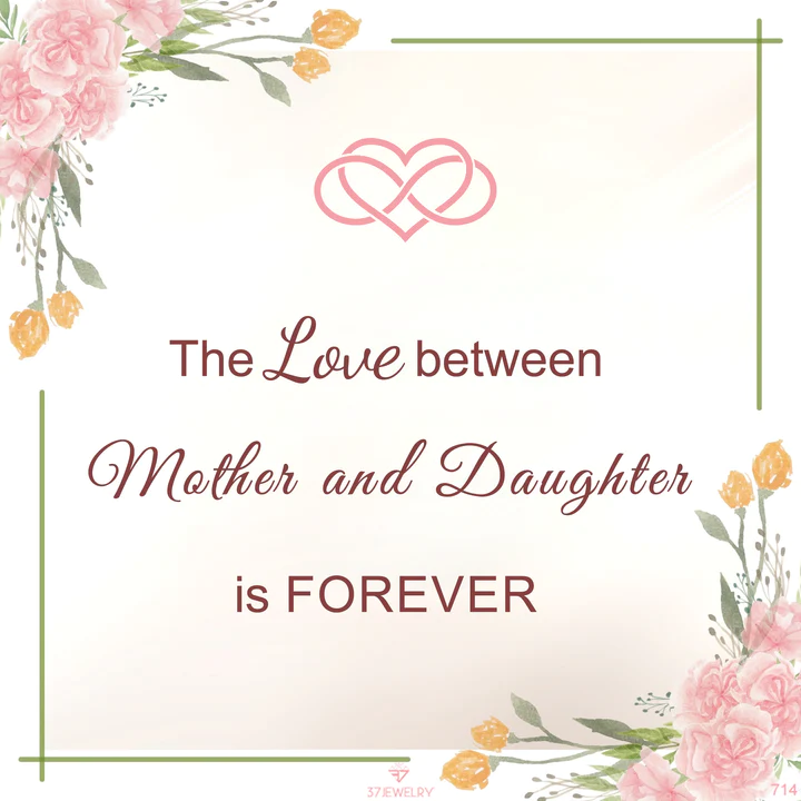 S925 The Love Between Mother And Daughter Is Forever Knot Ring