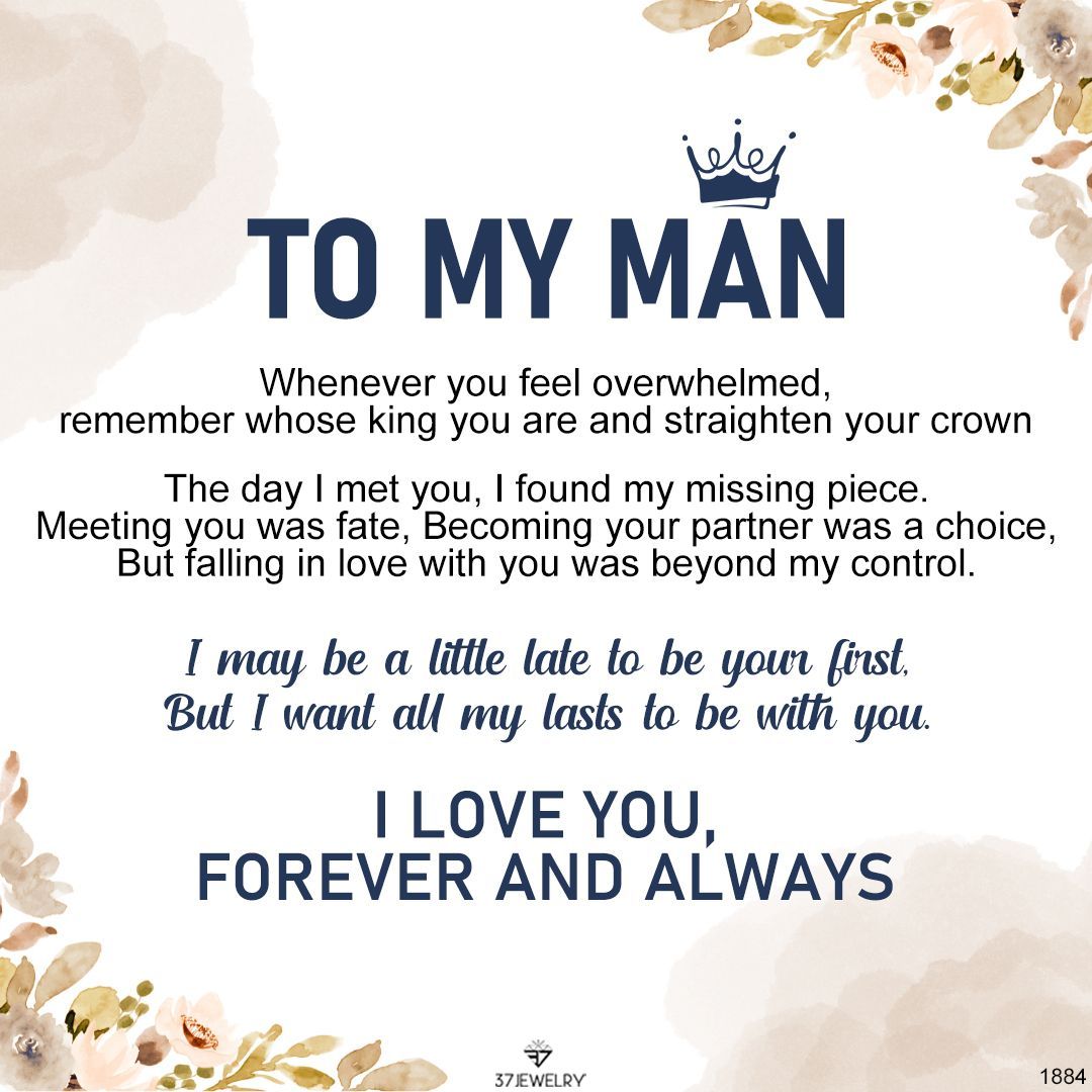 For Husband - I Love You, Forever And Always Crown Bracelet