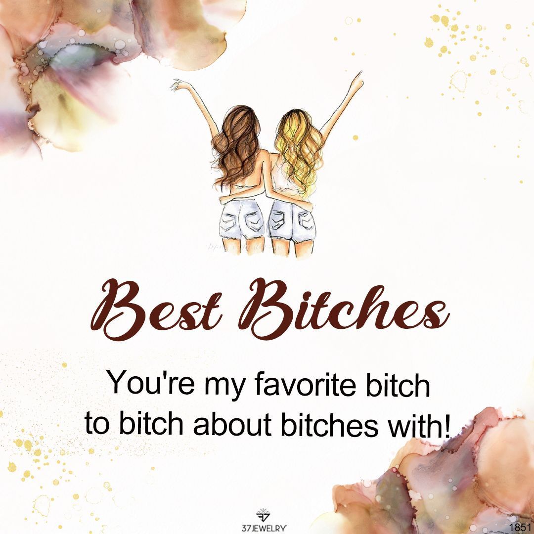 For Friend - Best Bitches Star Pendant Necklace
