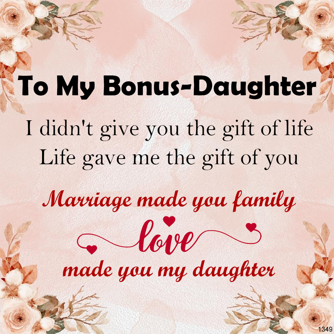 For Bonus Daughter - Love Made You My Daughter Heart-to-Heart Necklace