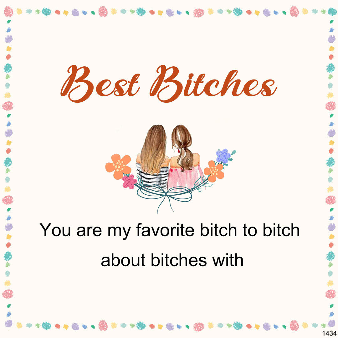 For Friend -Best Bitches Holding Hands Ring