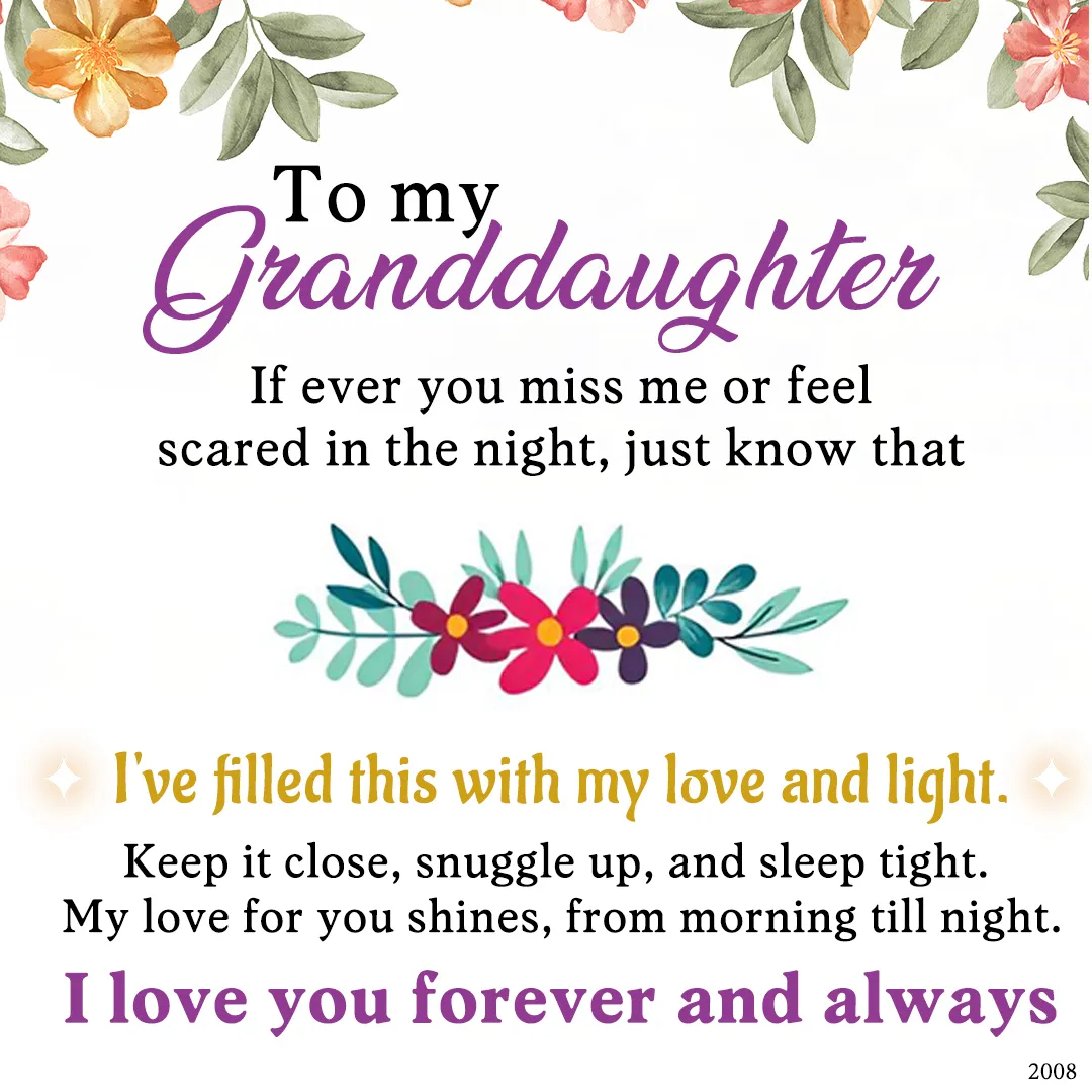 For Granddaughter - I love you forever and always Peach Blossom Knot Bracelet