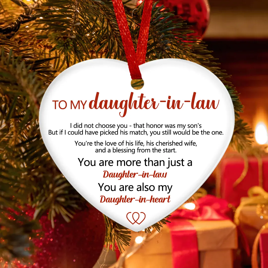 Feel The Love Of Daughter-In-Law Christmas Pendant