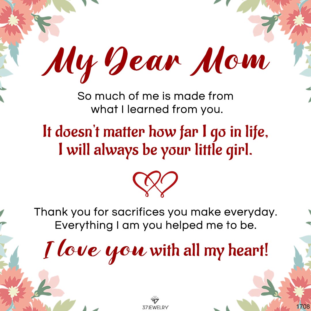 For Mother-S925 My Dear Mom Necklace