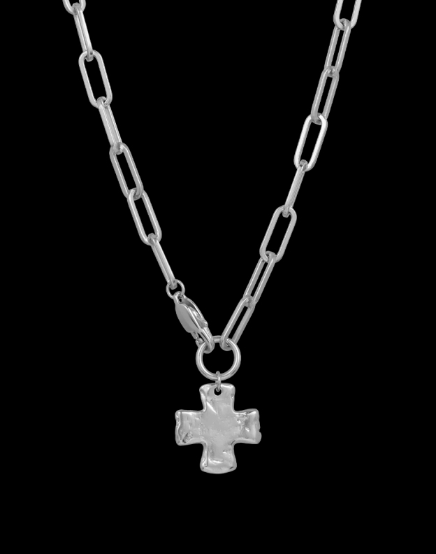 Chunky Cross Chain Necklace