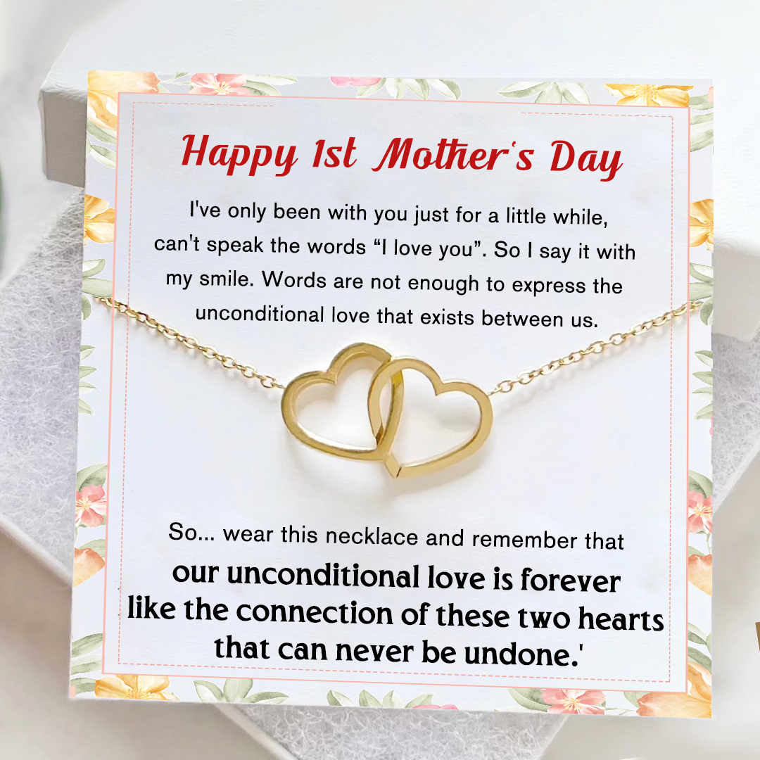 For Mother-Simple Love Forever Connected  Necklace