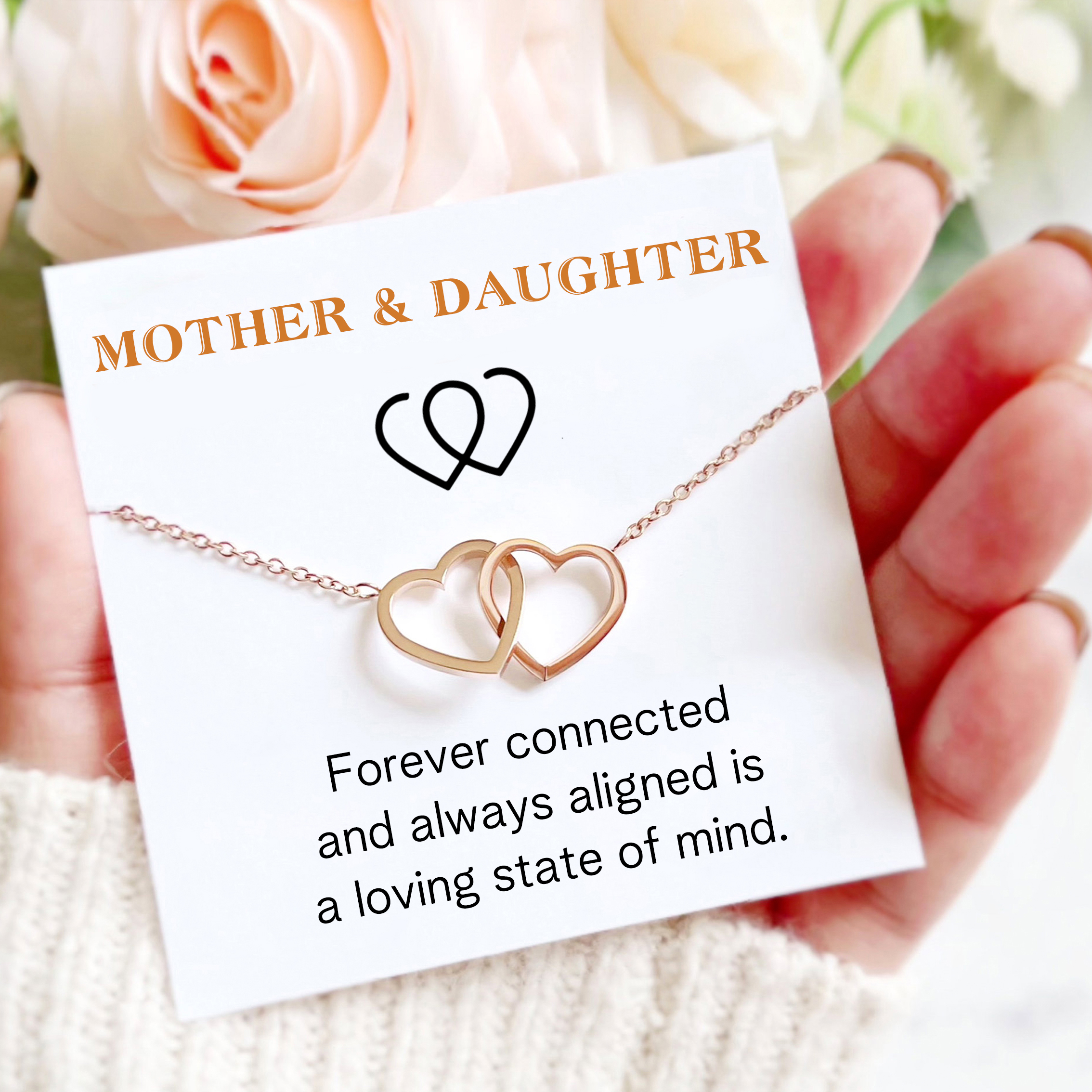 For Mother-Love Forever Connected  Necklace