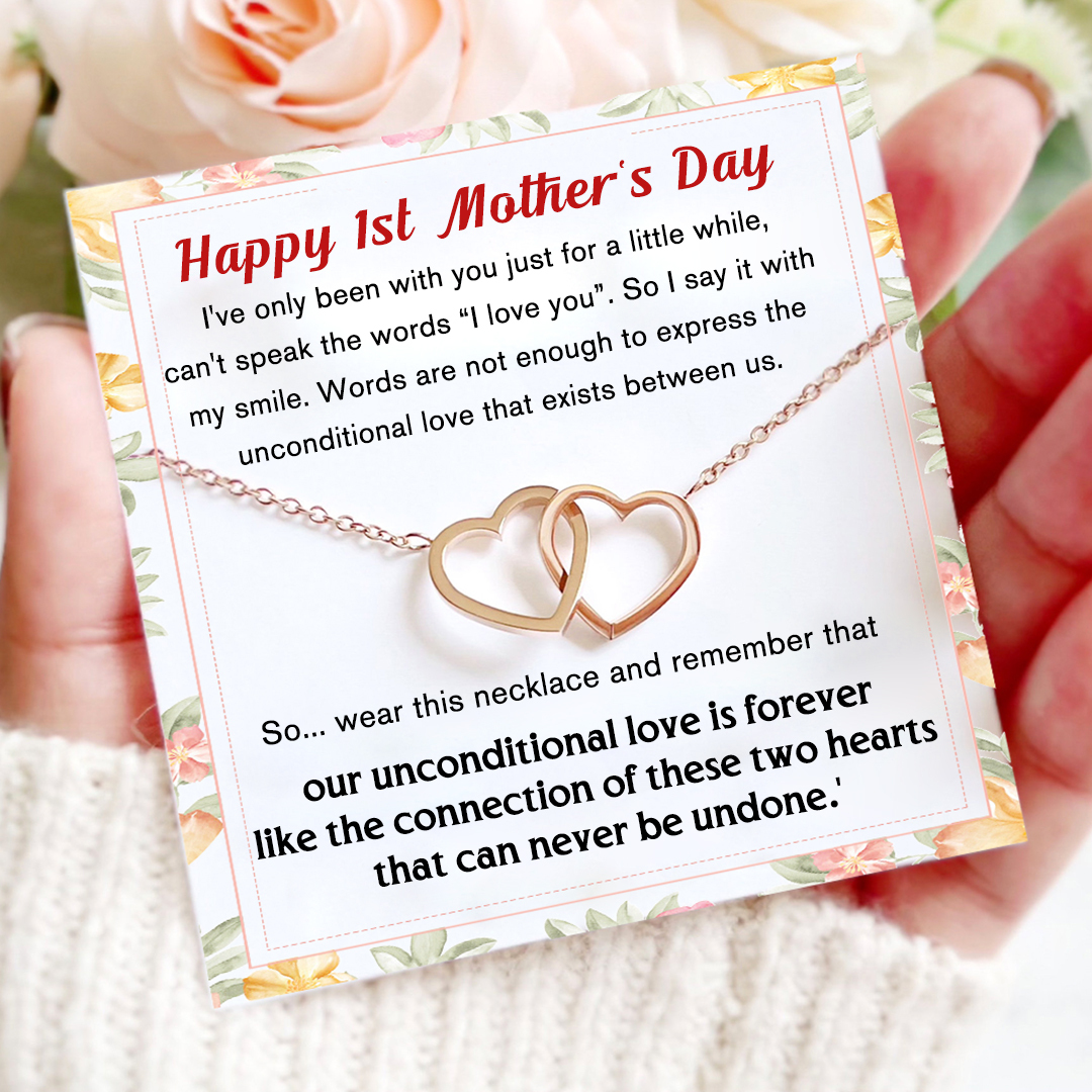 For Mother-Simple Love Forever Connected  Necklace