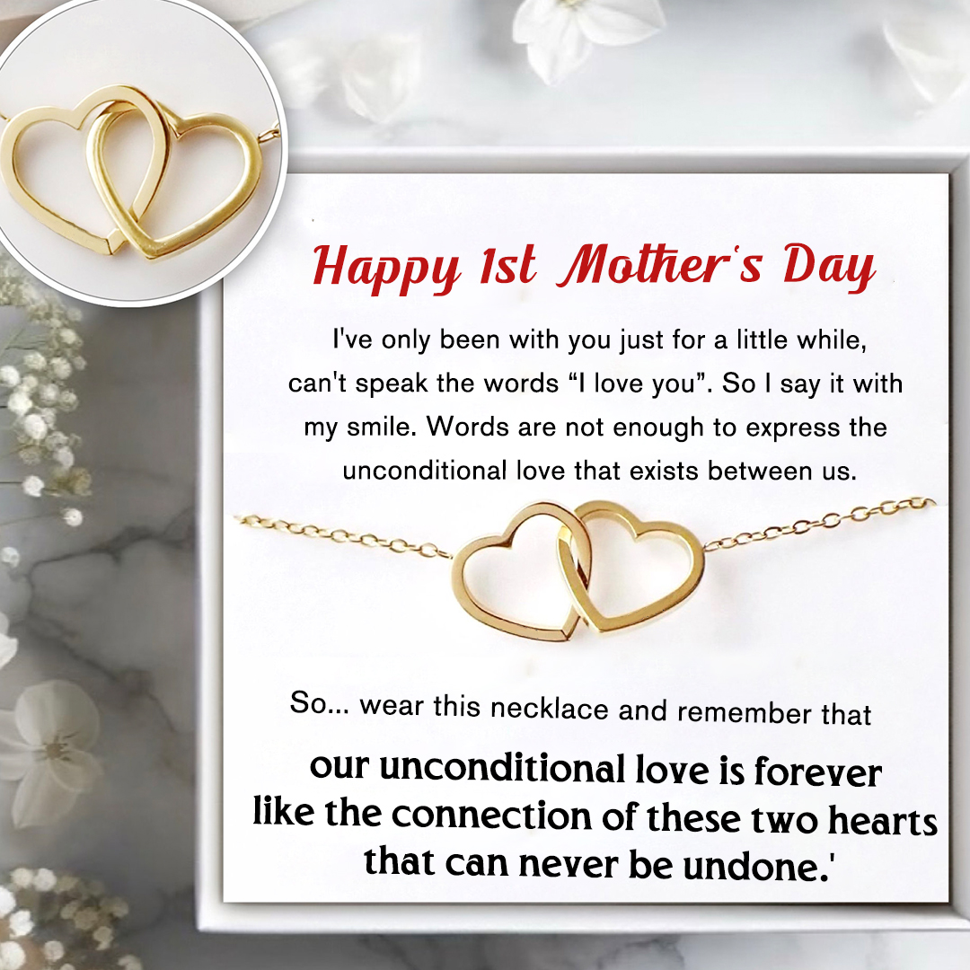 For Mother-Simple Love Forever Connected  Necklace