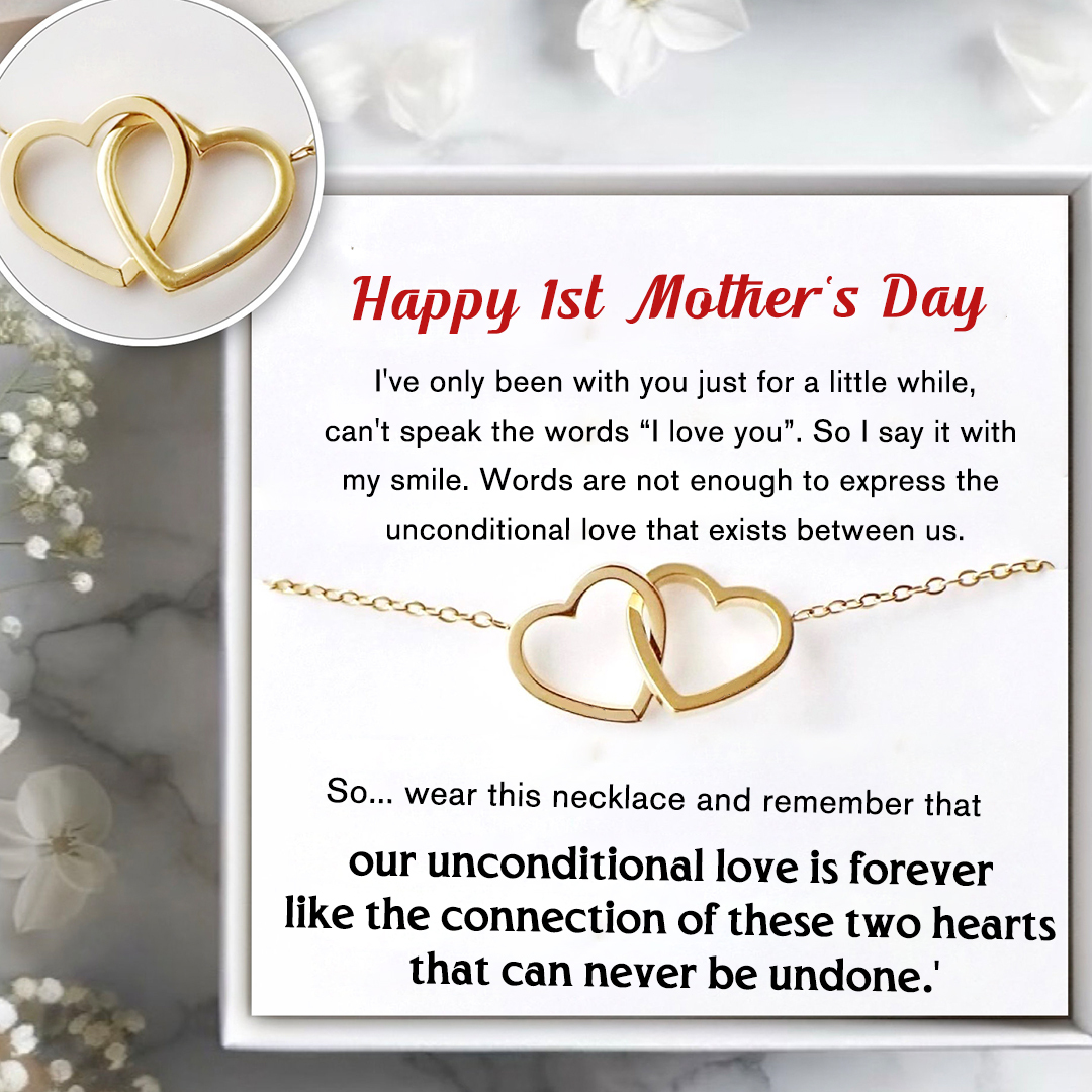 For Mother-Simple Love Forever Connected  Necklace