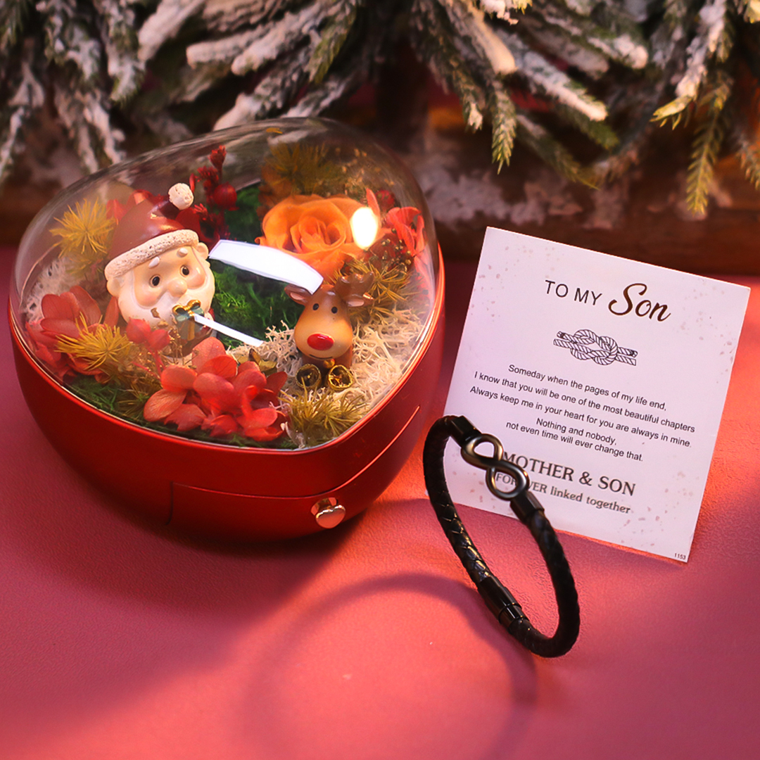For Son - Infinity Braided Bracelet With Luxury Christmas Box