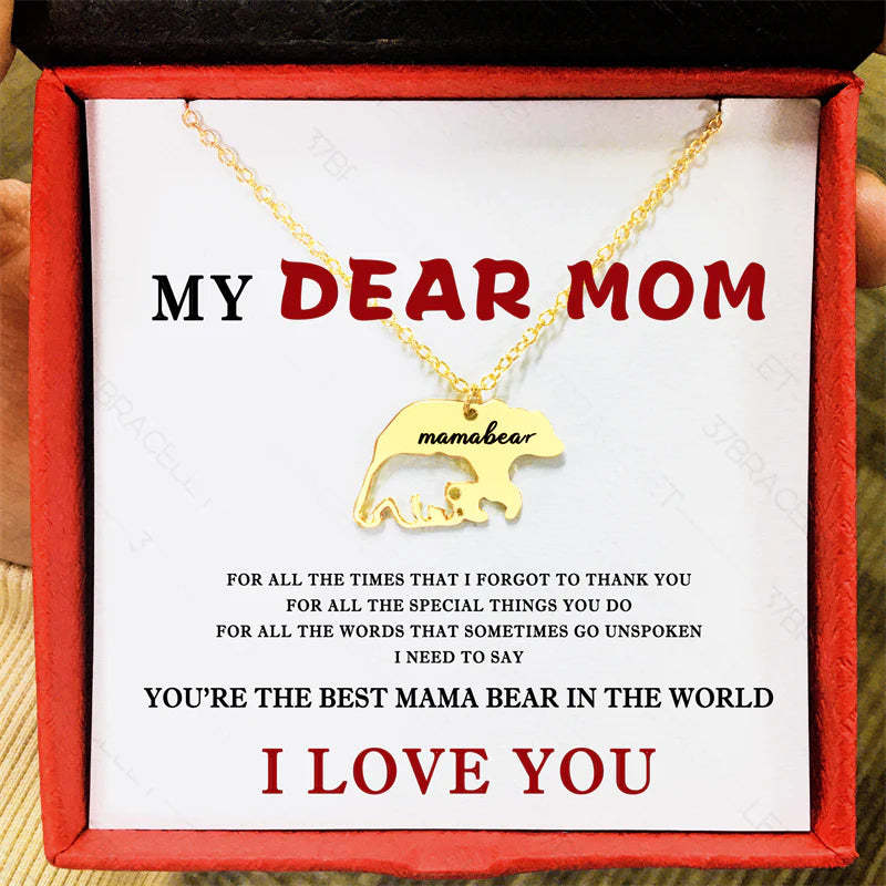 For Mom - Mama Bear Necklace