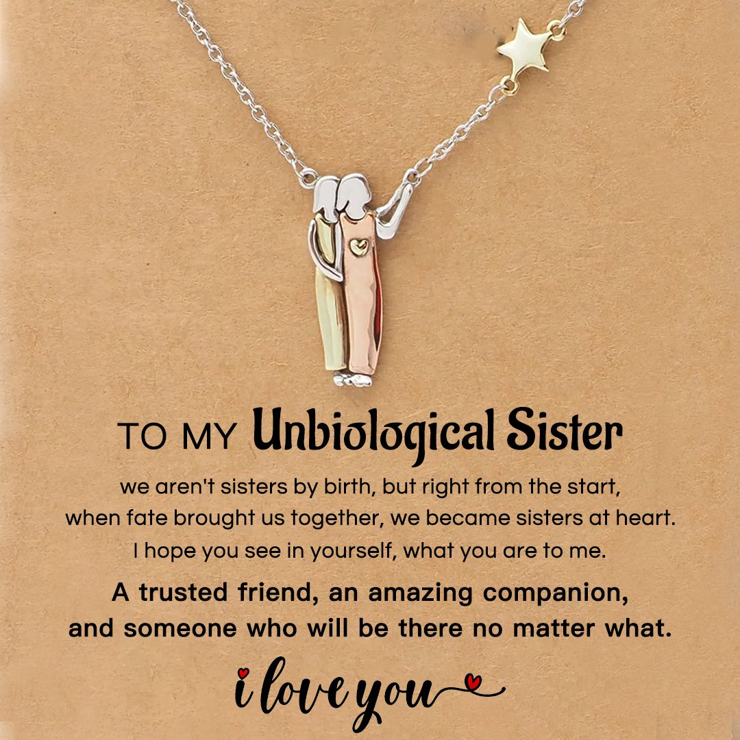 For Friend - A Trusted Friend, An Amazing Companion, And Someone Who Will Be There No Matter What Sister Card Necklace