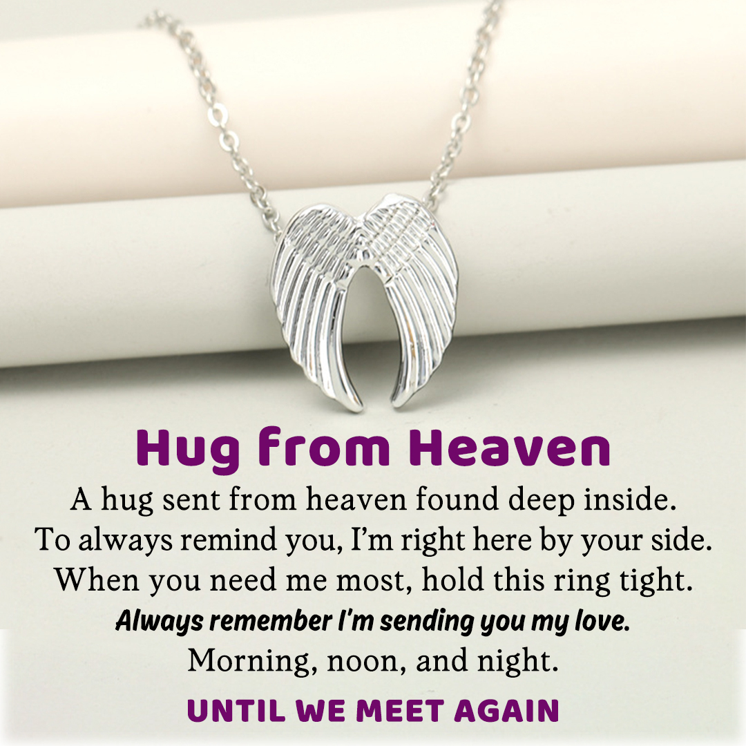 For Memorial - Hug from Heaven Wings  Necklace
