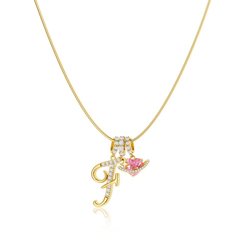 Gracie Initial Heart Necklace