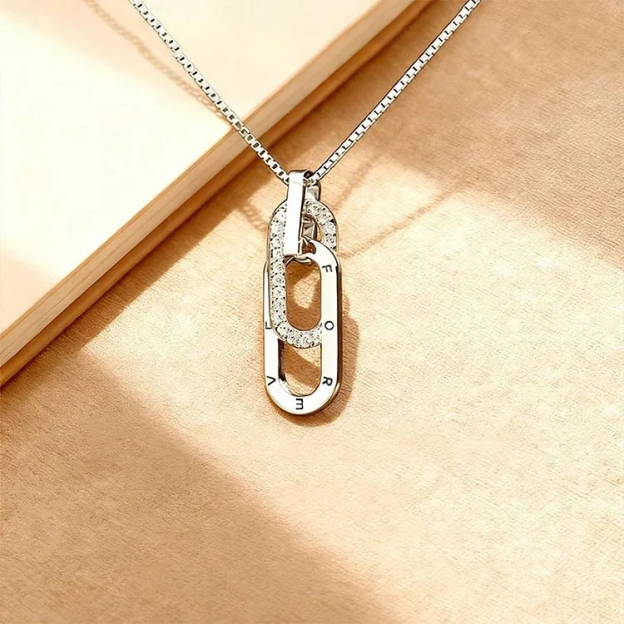 For Bonus Daughter - We're Family Forever Circle Necklace