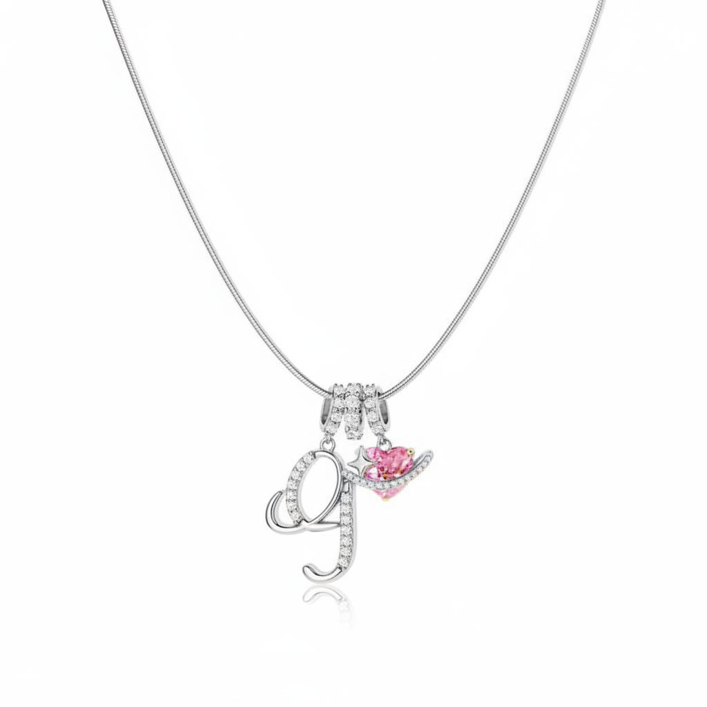 Gracie Initial Heart Necklace