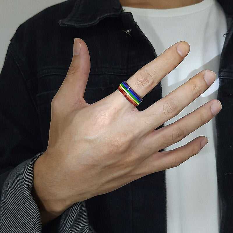 LGBTQ Rainbow Ring