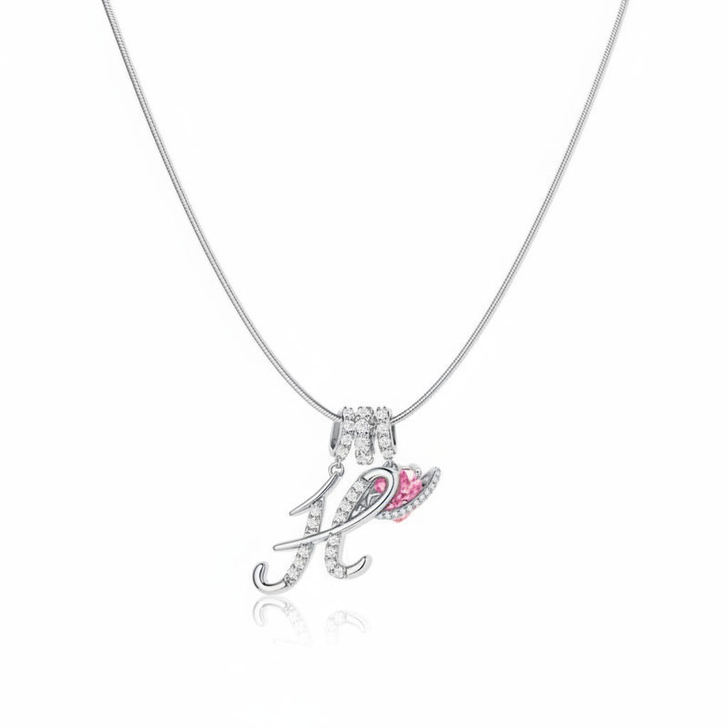 Gracie Initial Heart Necklace