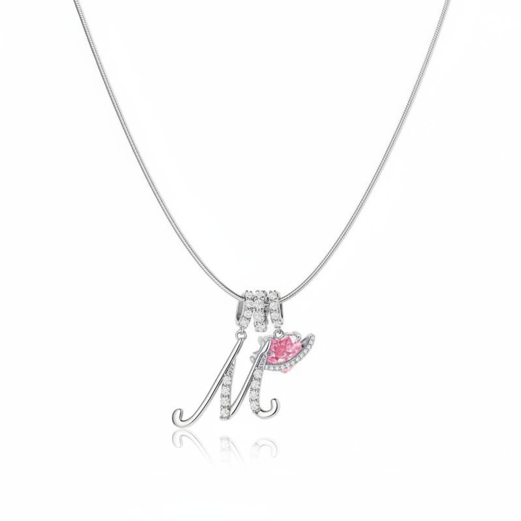 Gracie Initial Heart Necklace