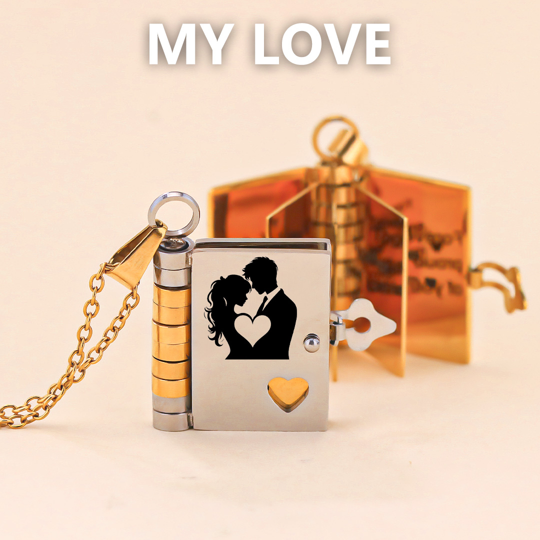 For Love - Remember Whose King You Are Book Necklace