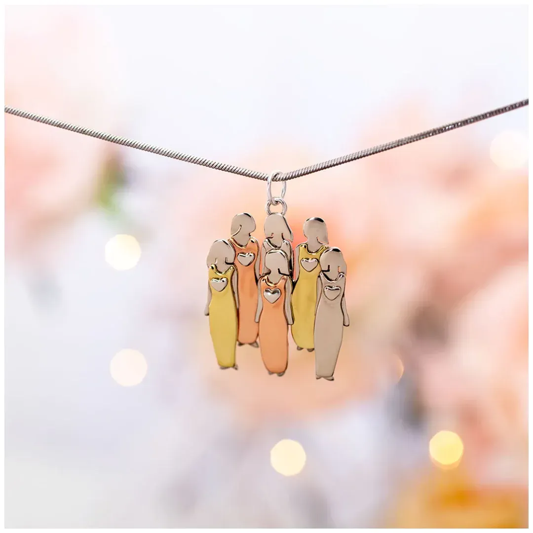 For Friend - Thank You For Being My Unbiological Sister Sister Star Pendant Necklace