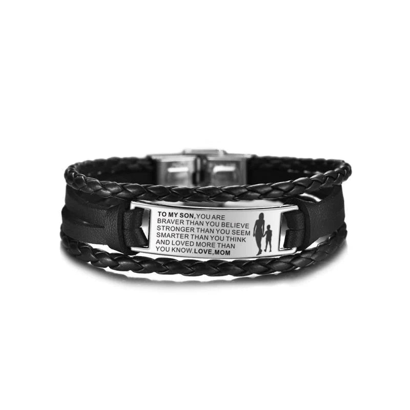 To my son you are braver than you believe on sale bracelet