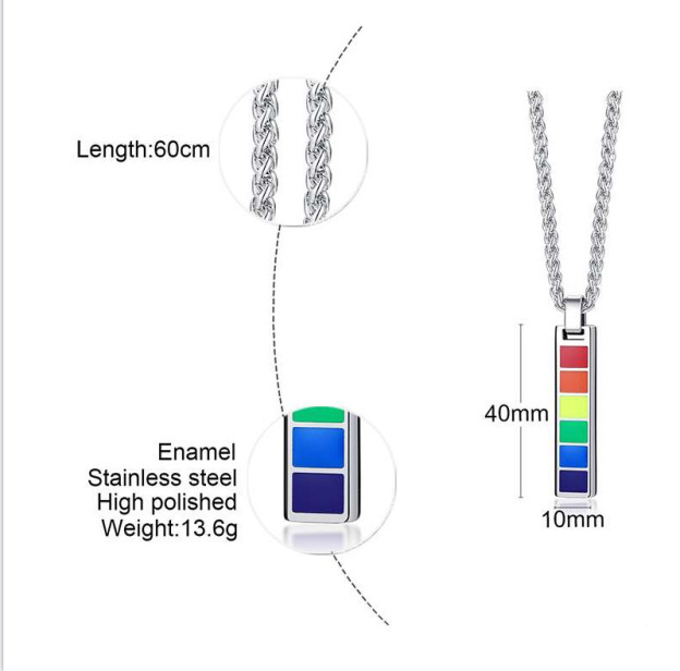 LGBTQ Rainbow Necklace