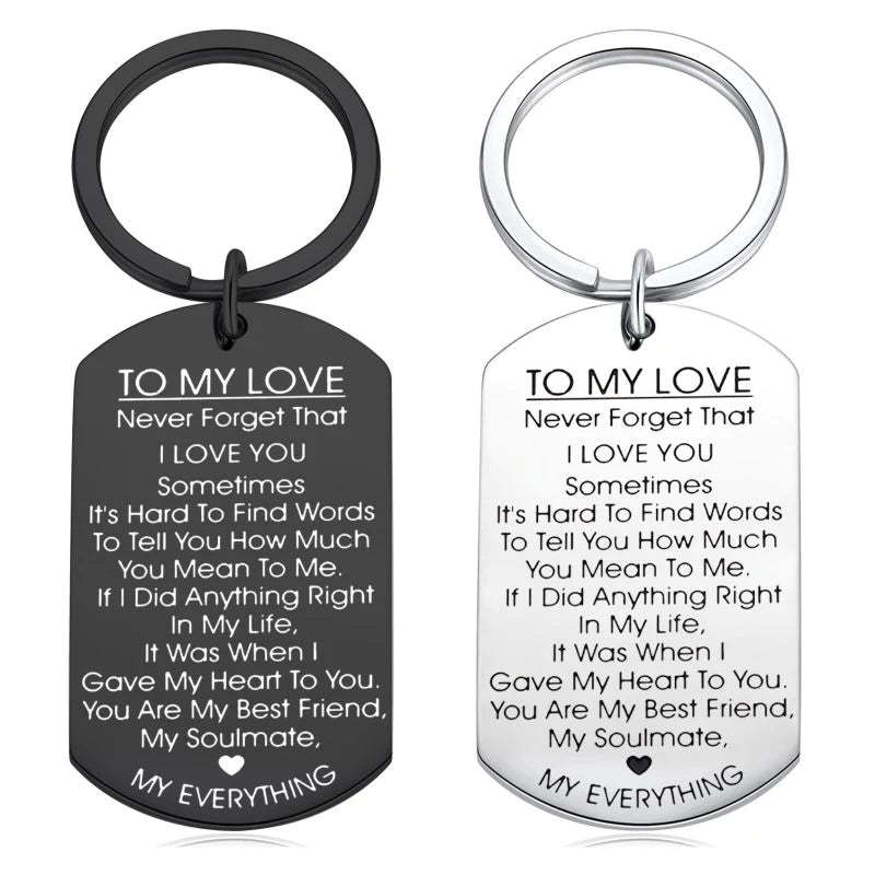 For Love - To My Love Couple Keychains