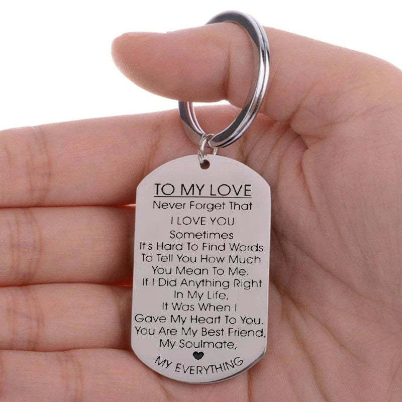 For Love - To My Love Couple Keychains