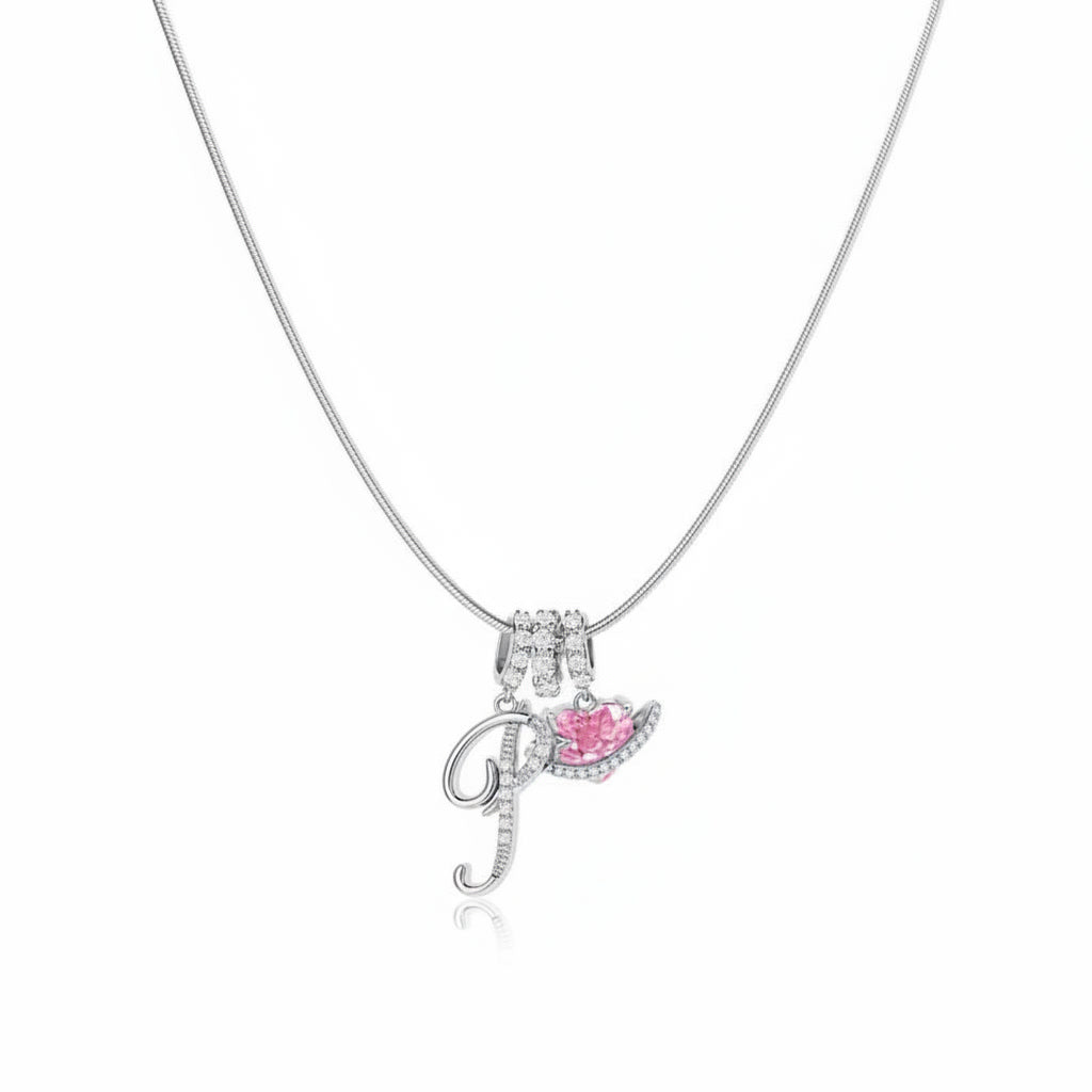 Gracie Initial Heart Necklace