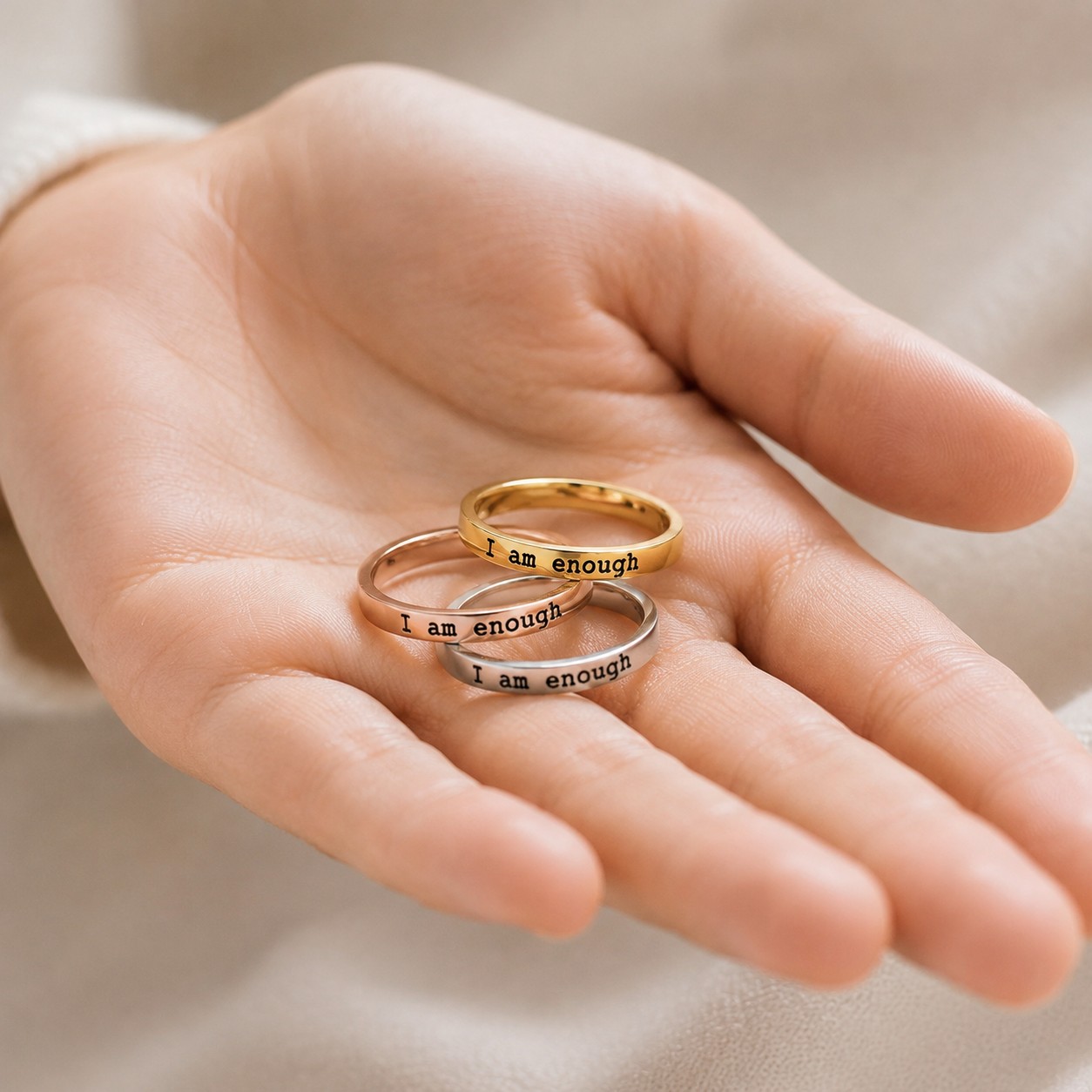 I Am Enough Ring