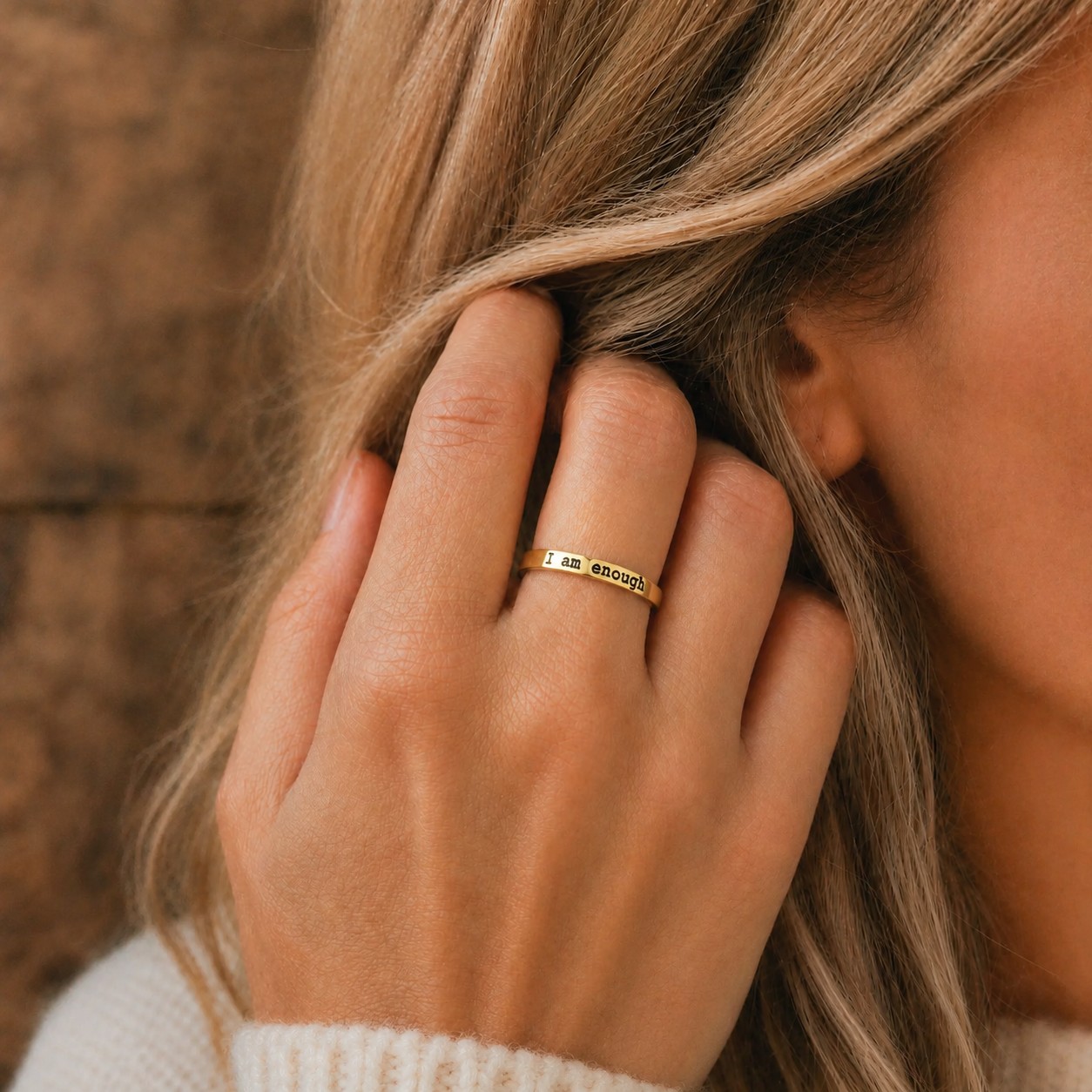 I Am Enough Ring