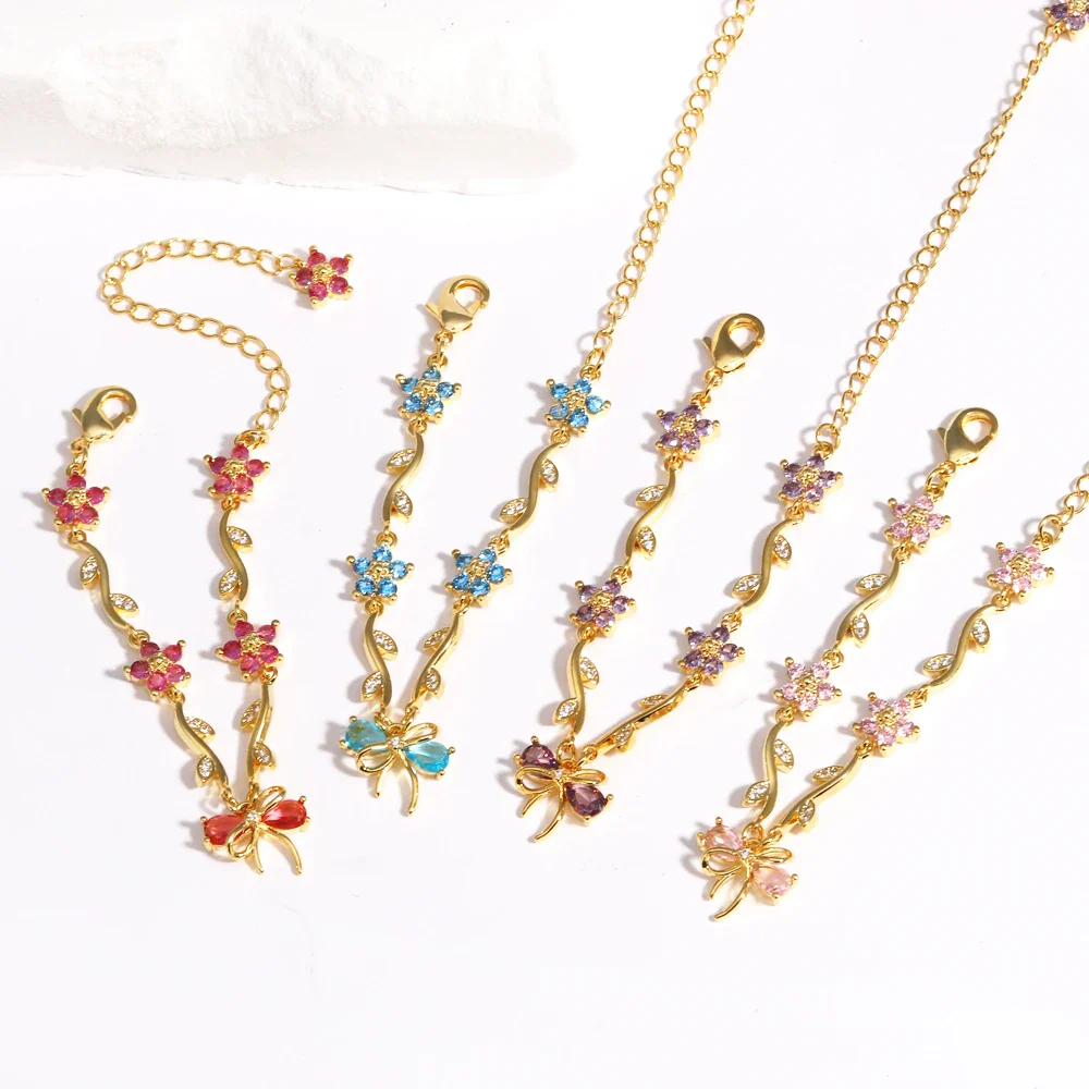 Ribbon Garden Beaded Bracelet