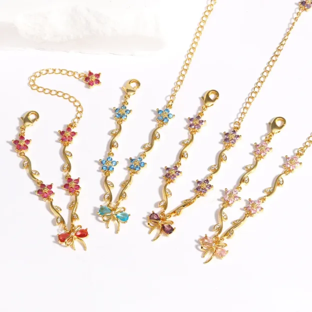 Ribbon Garden Beaded Bracelet