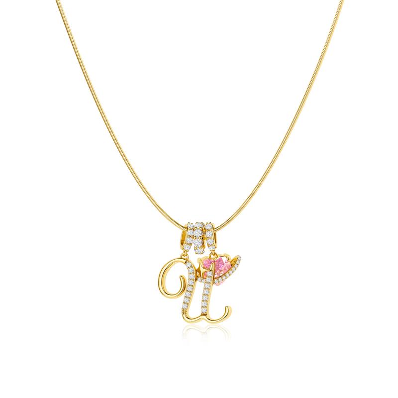 Gracie Initial Heart Necklace