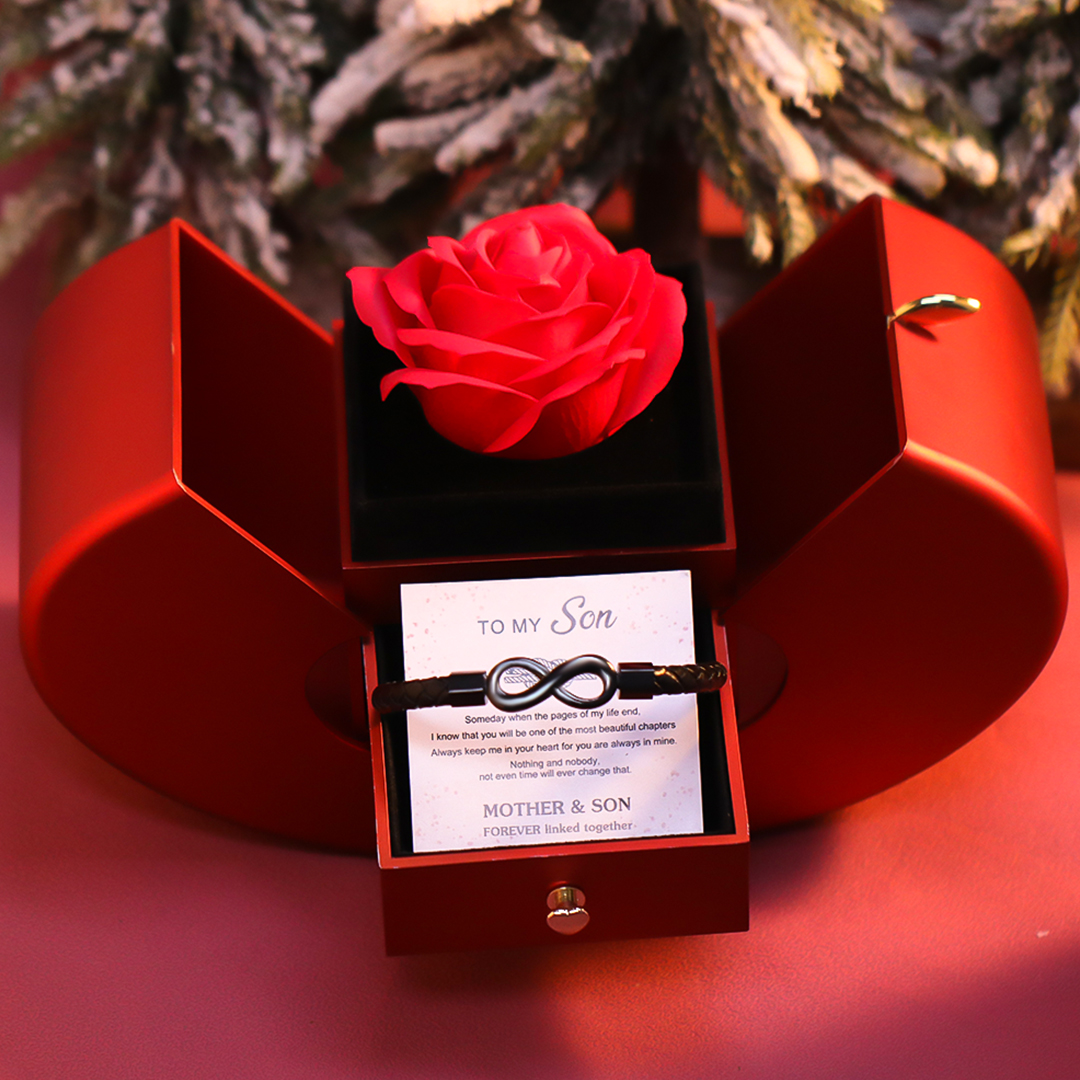 For Son - Infinity Braided Bracelet With Luxury Apple Box