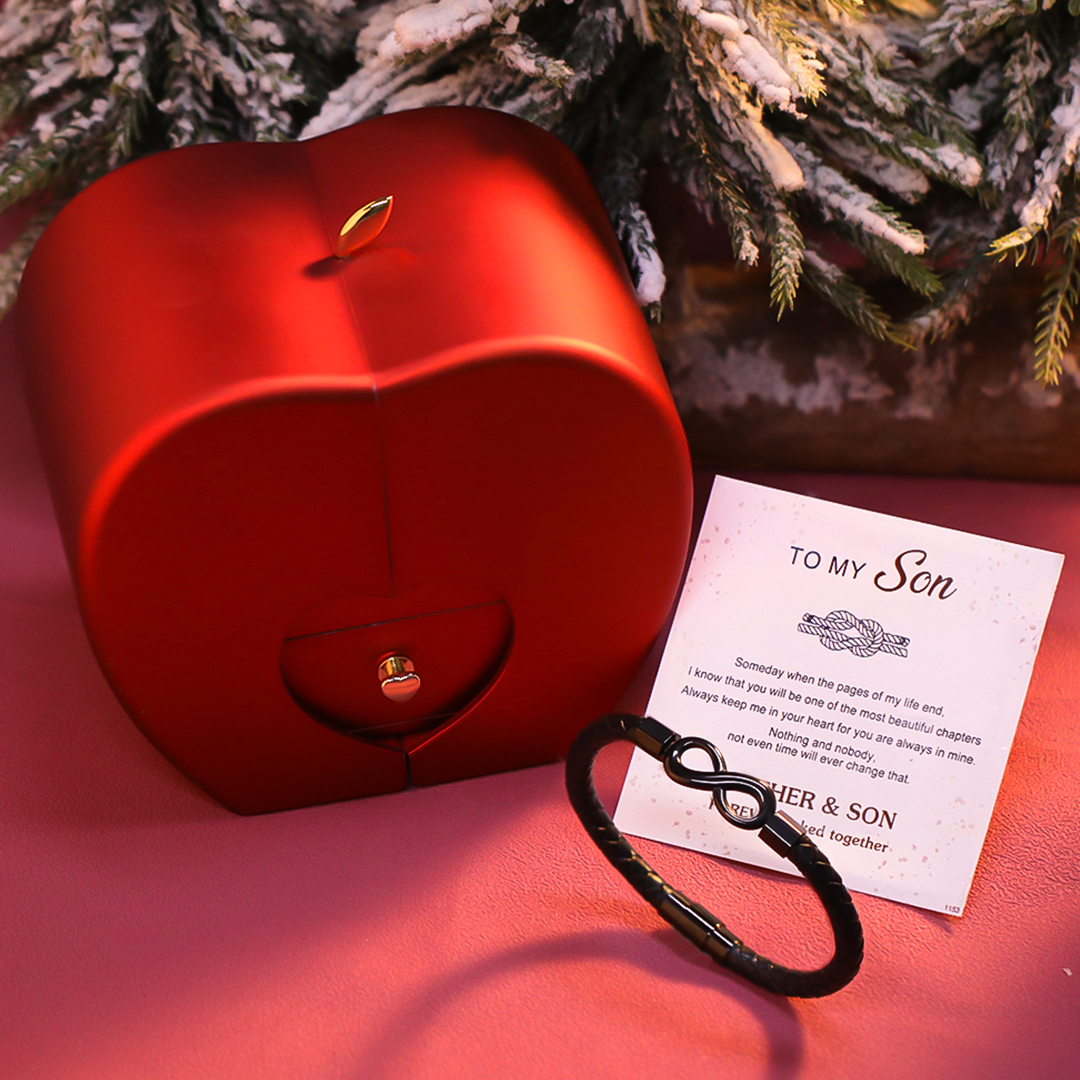 For Son - Infinity Braided Bracelet With Luxury Apple Box
