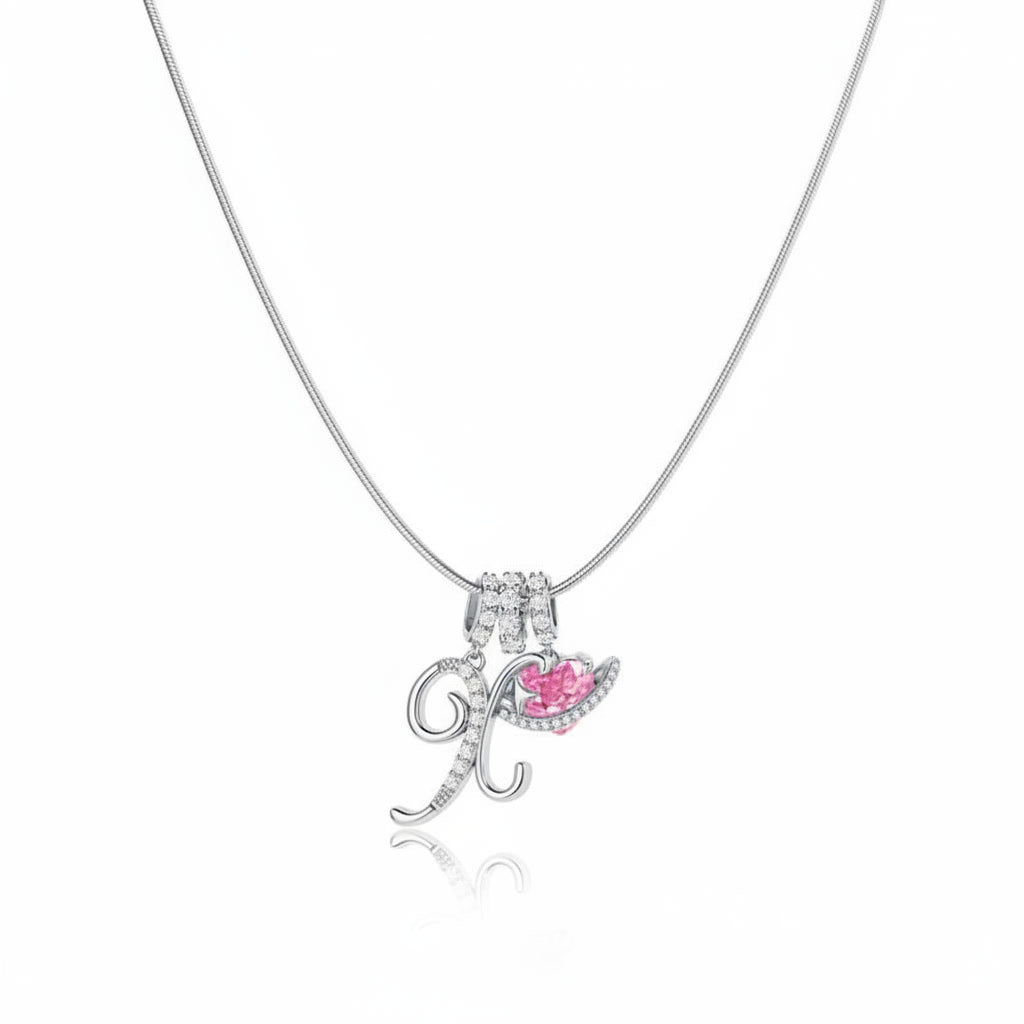 Gracie Initial Heart Necklace