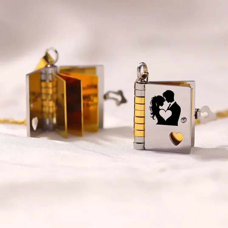 For Love - Remember Whose King You Are Book Necklace