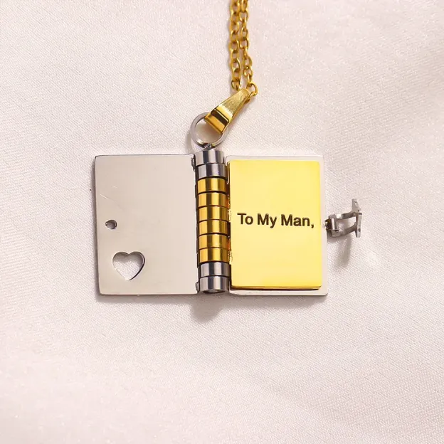 For Love - Remember Whose King You Are Book Necklace