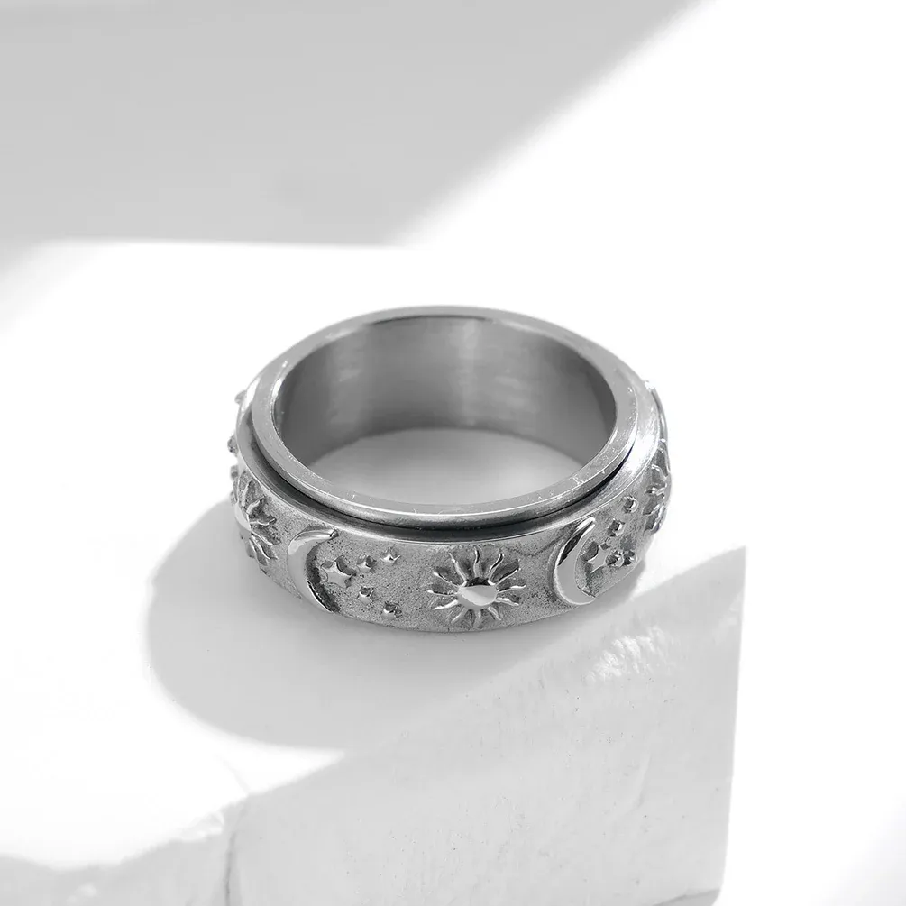 Sun And Moon Rotating Ring