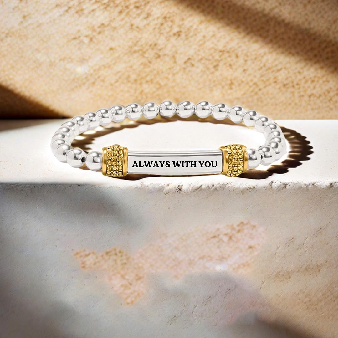 For Granddaughter-Always With You Dainty diamond bead Bracelet