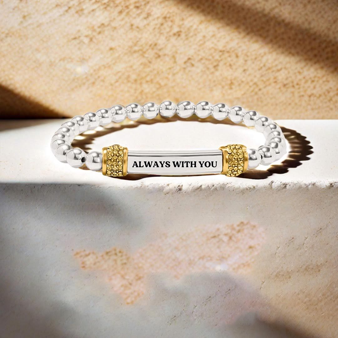 For Granddaughter-Always With You Dainty diamond bead Bracelet