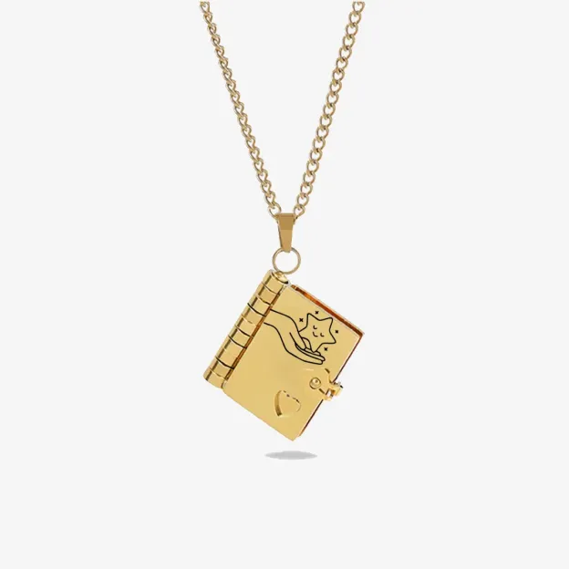 For Daughter - Star In The Universe Book Necklace