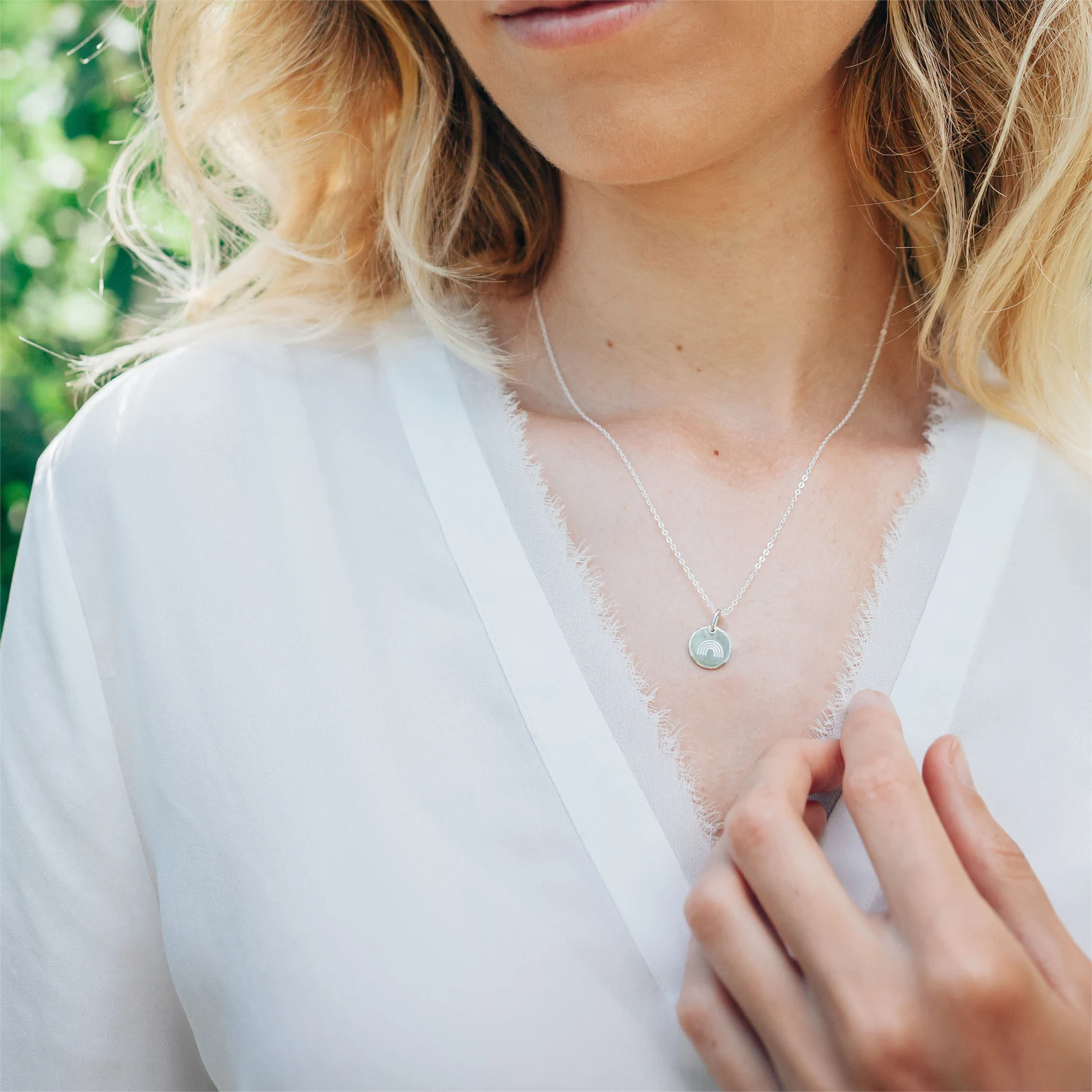 Rainbow Circle Necklace