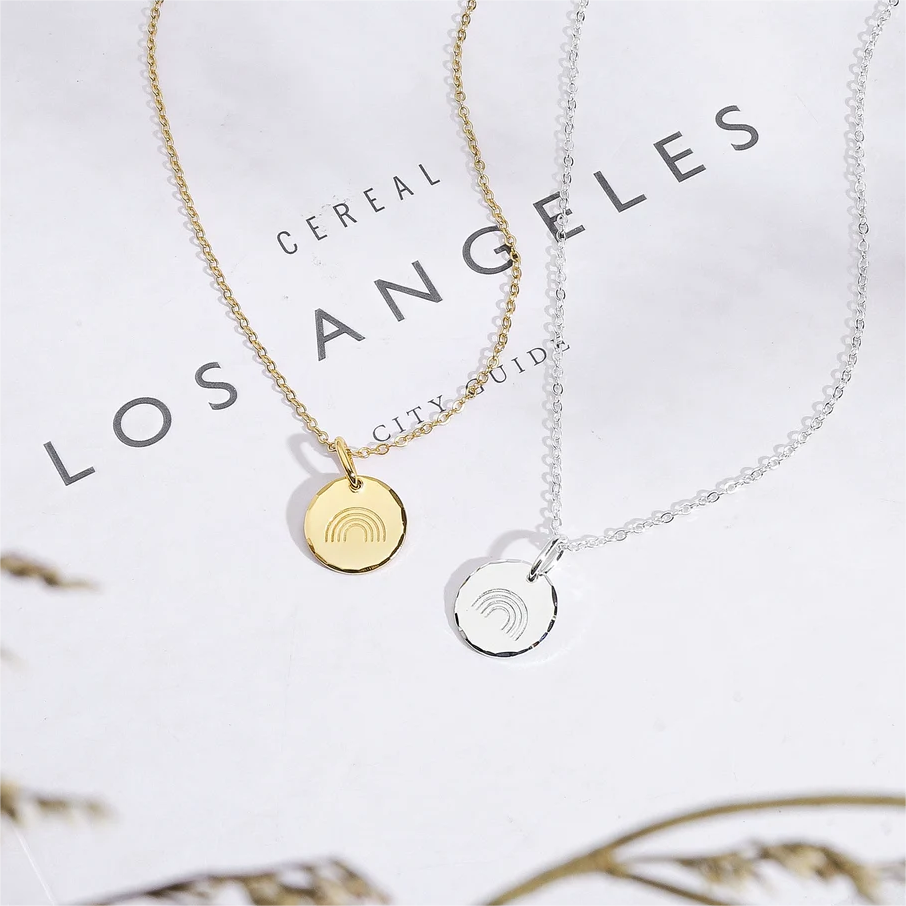 Rainbow Circle Necklace