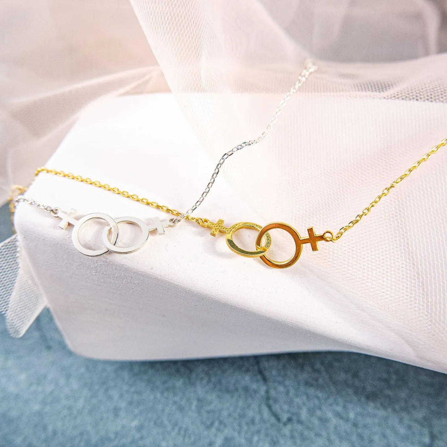 Double Venus Lesbian Pride Bracelet