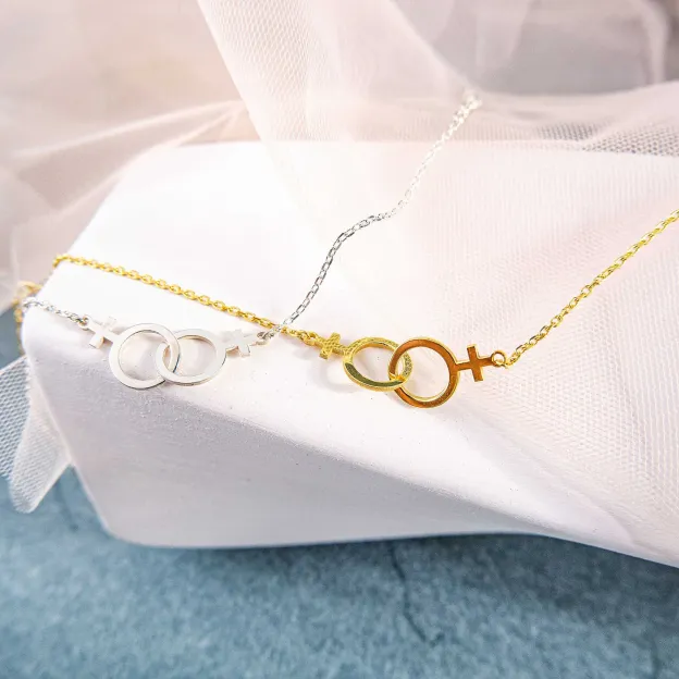 Double Venus Lesbian Pride Bracelet