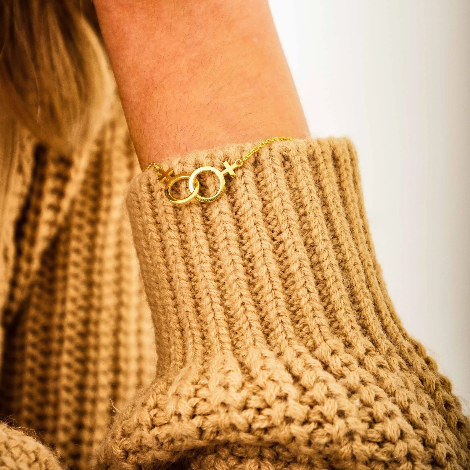 Double Venus Lesbian Pride Bracelet